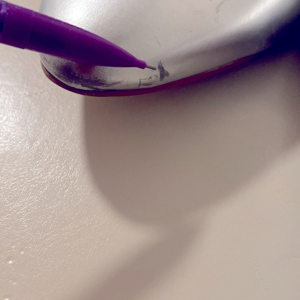 Talbots  Silver Women's Genuine Leather Sling backs 9-1/2 M - Picture 9 of 10